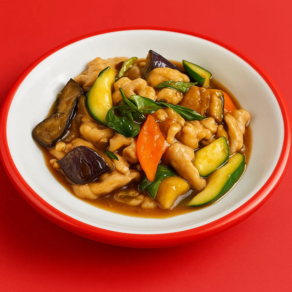 Eggplant Chicken at Tian Yuen Asian Cuisine，a Asian Restaurant in Windsor